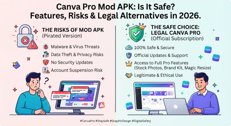 Canva Pro Mod APK Is It Safe Features, Risks & Legal Alternatives in 2026